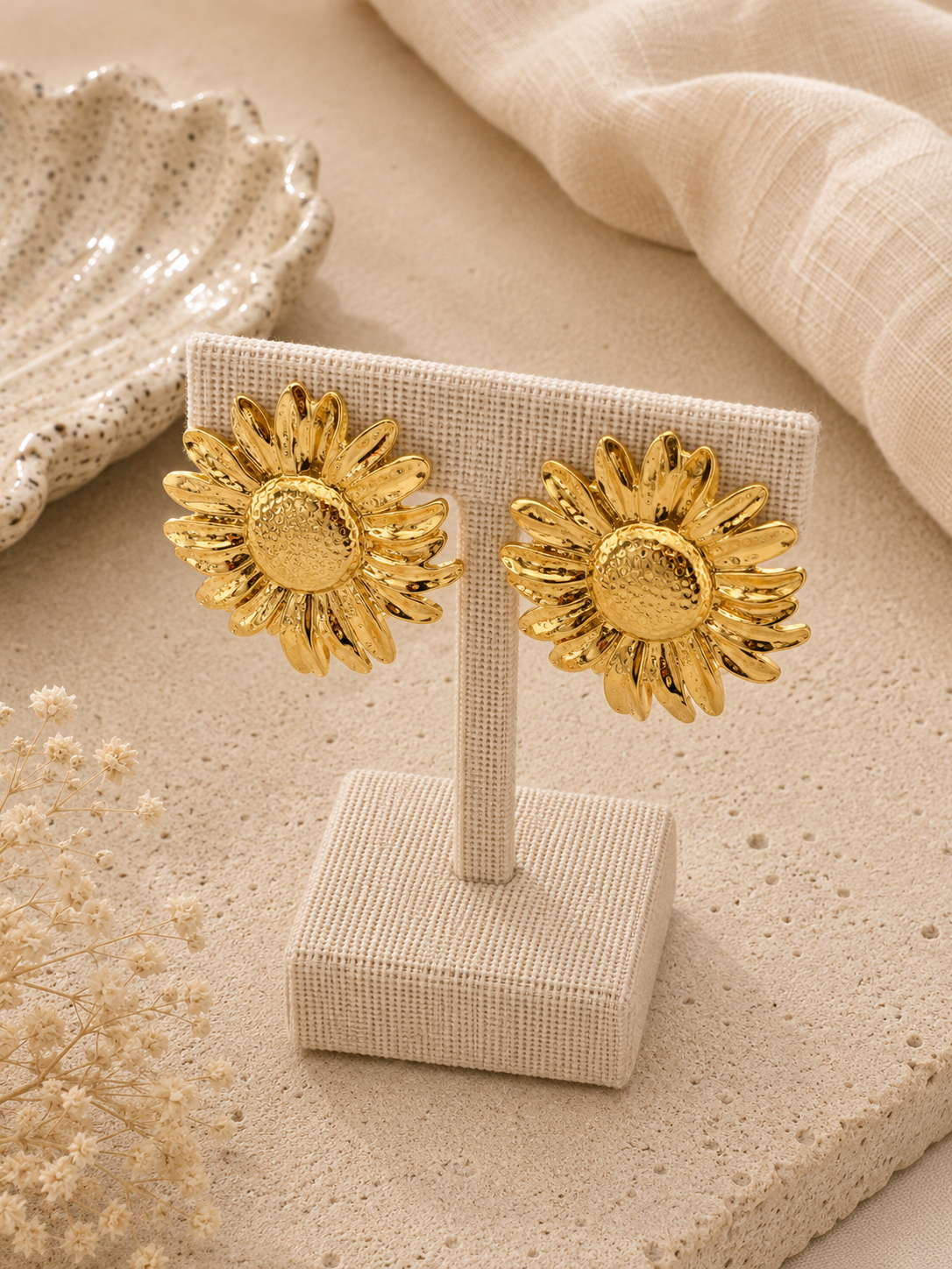 Pendientes Girasol