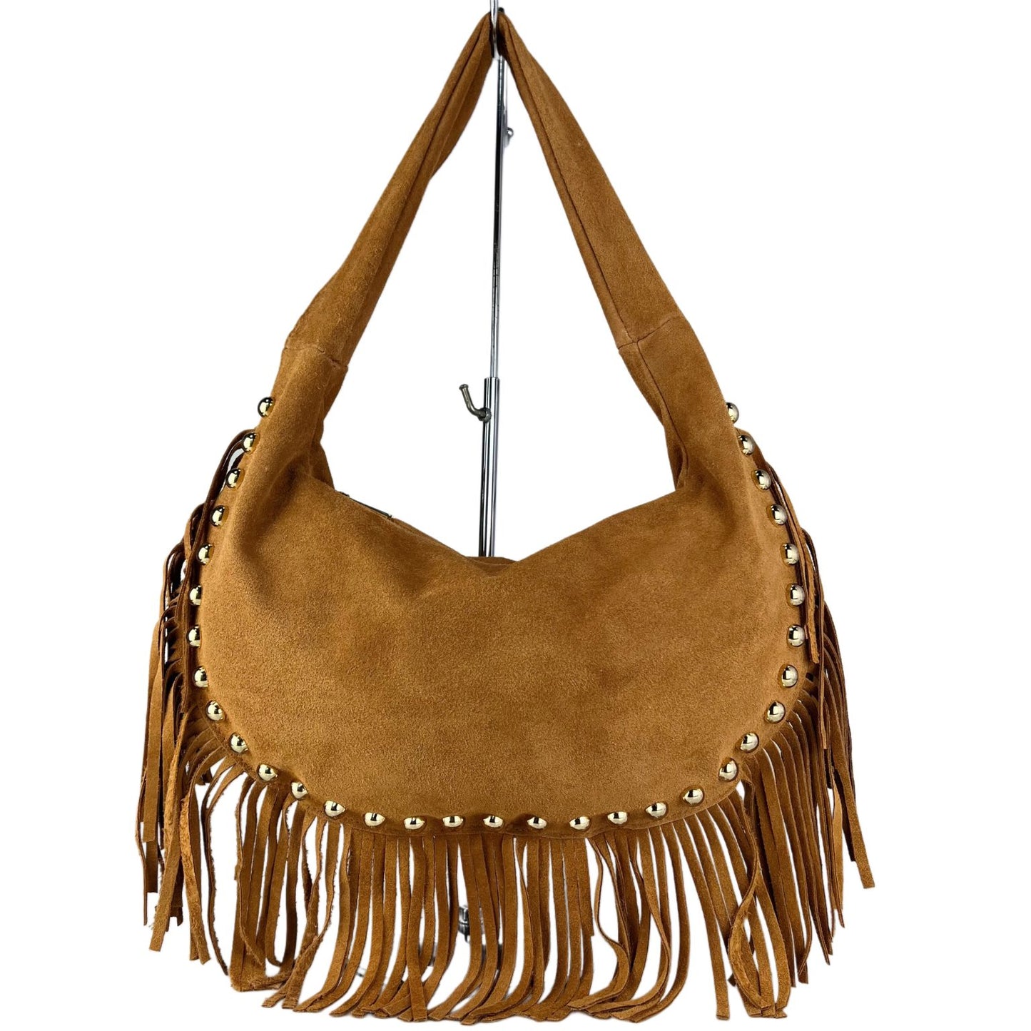 Media luna piel tachuelas