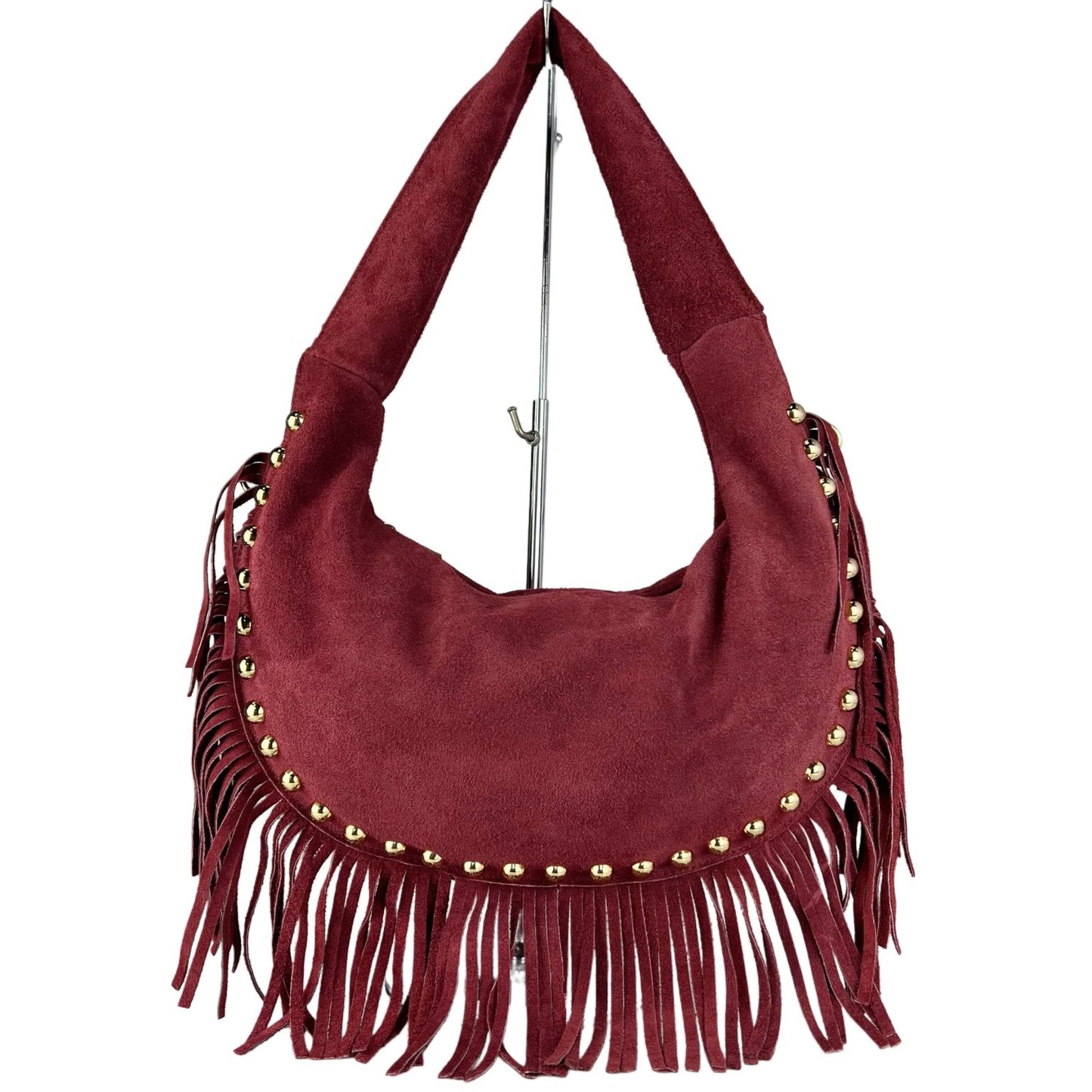 Media luna piel tachuelas