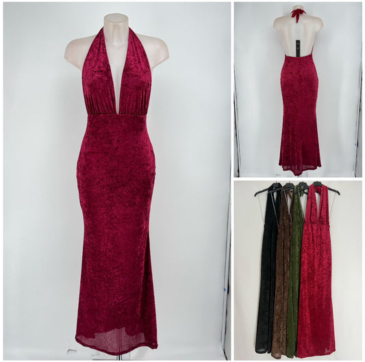 Vestido aterciopelado