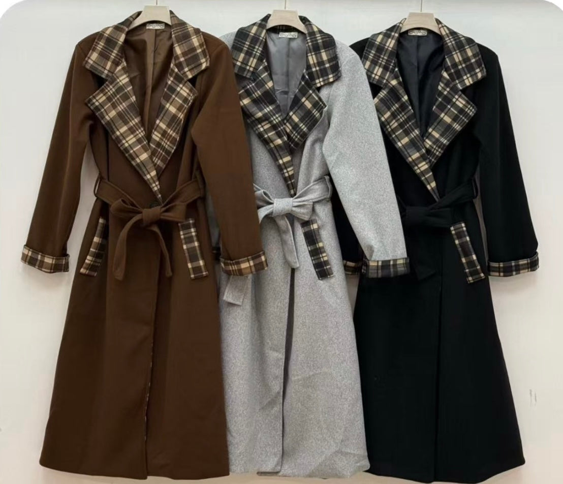 Gabardina diseño cuadros