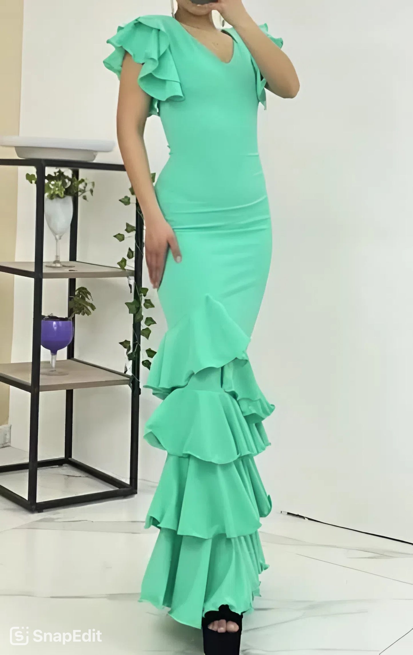 Traje Abril sin mangas