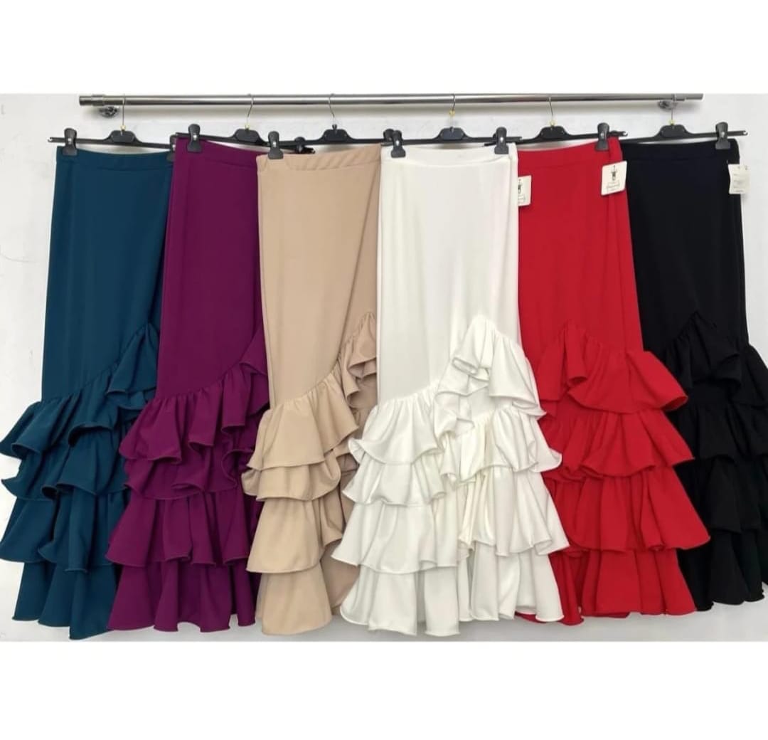 Plain flamenco skirt