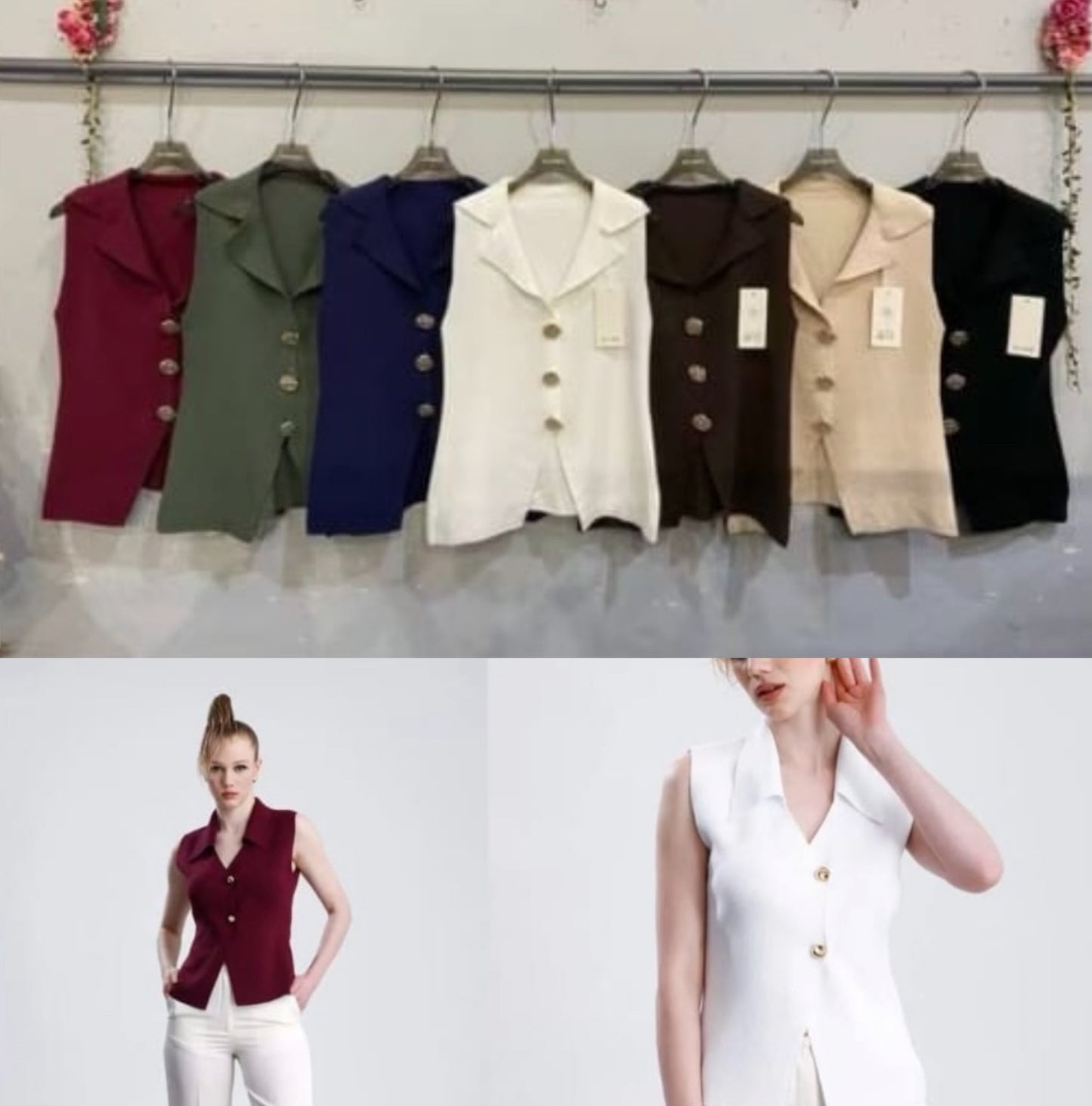 Chaleco de punto polo