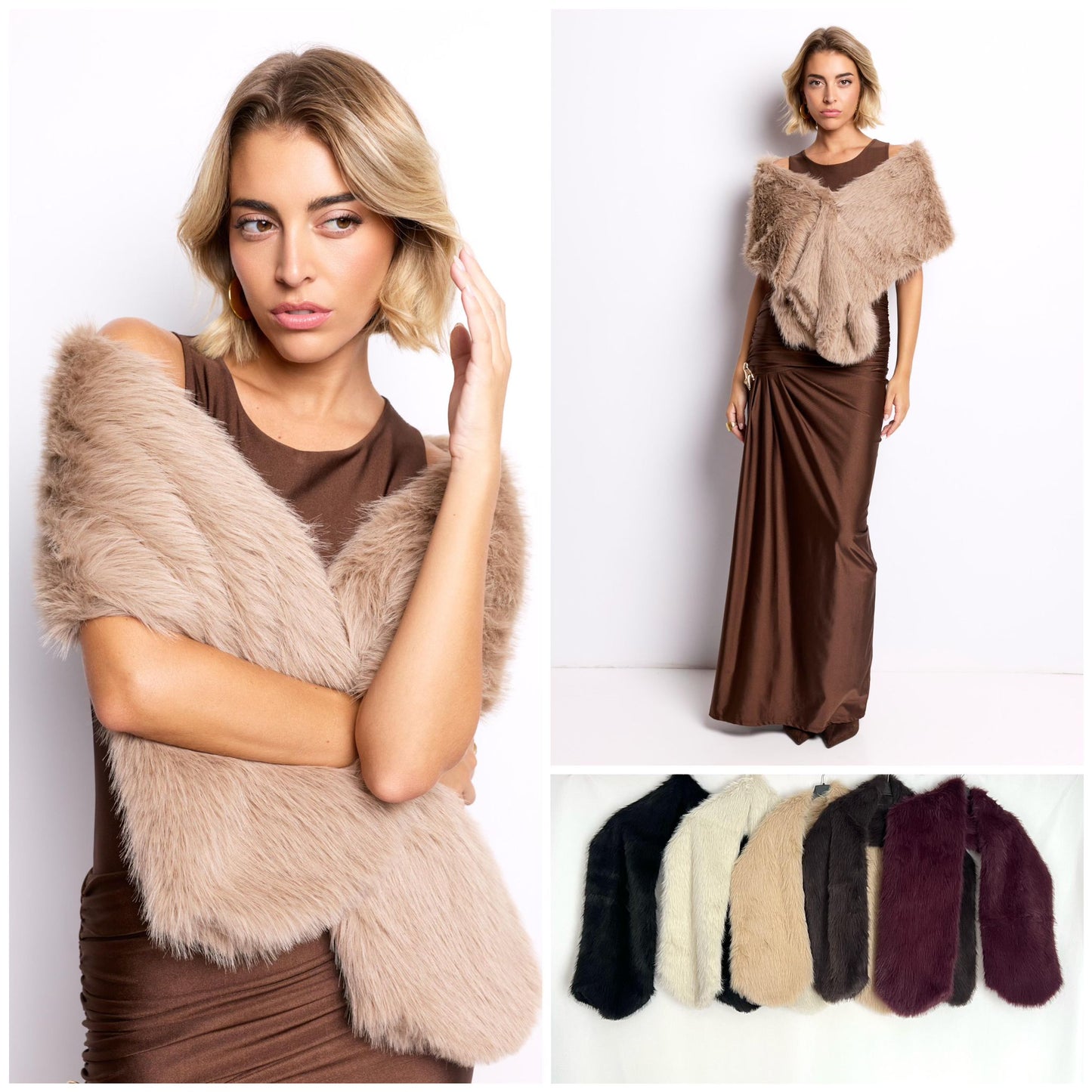 Bufanda piel sintética