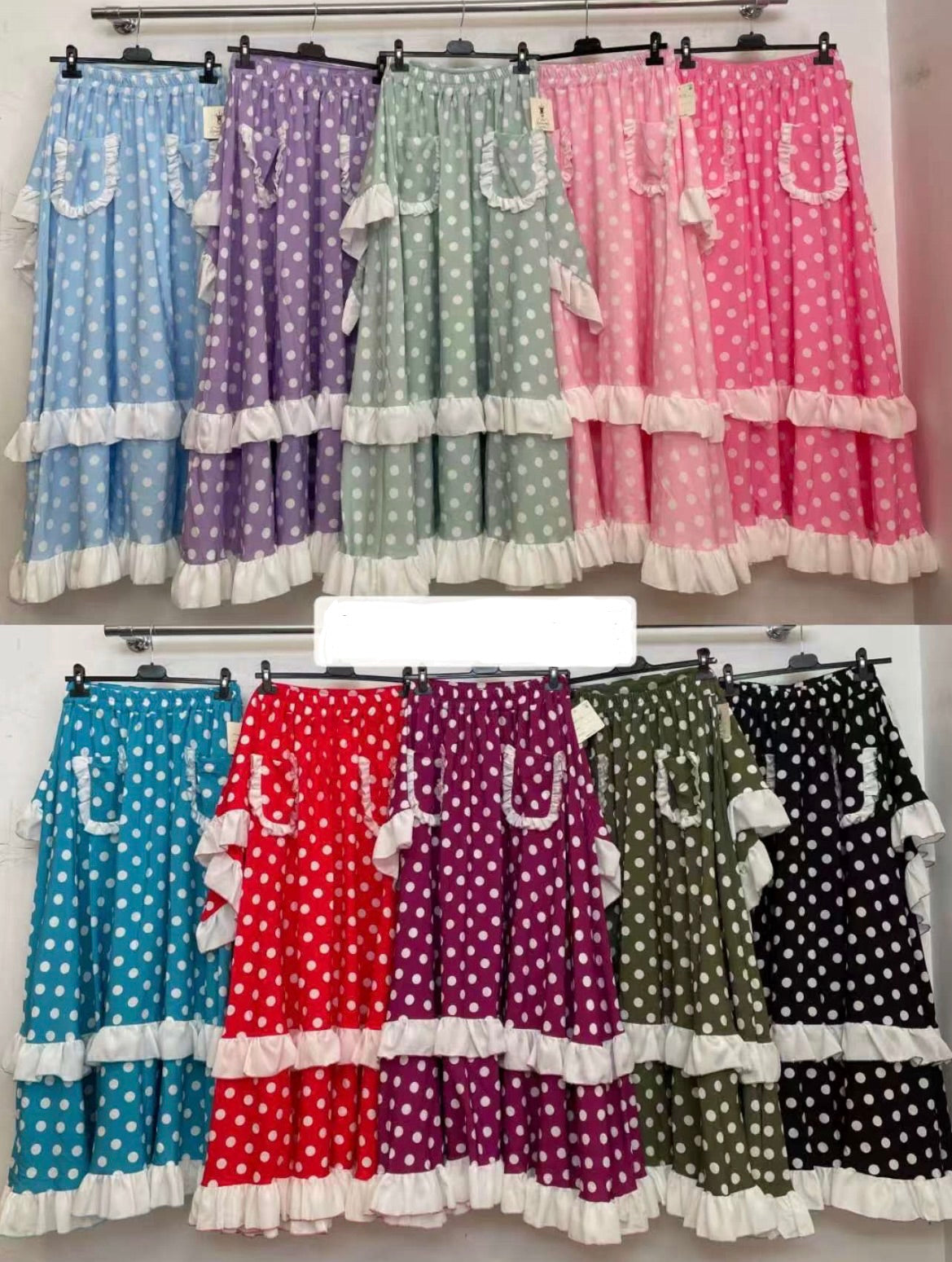 Conjunto Falda y Piquillo - Lunares