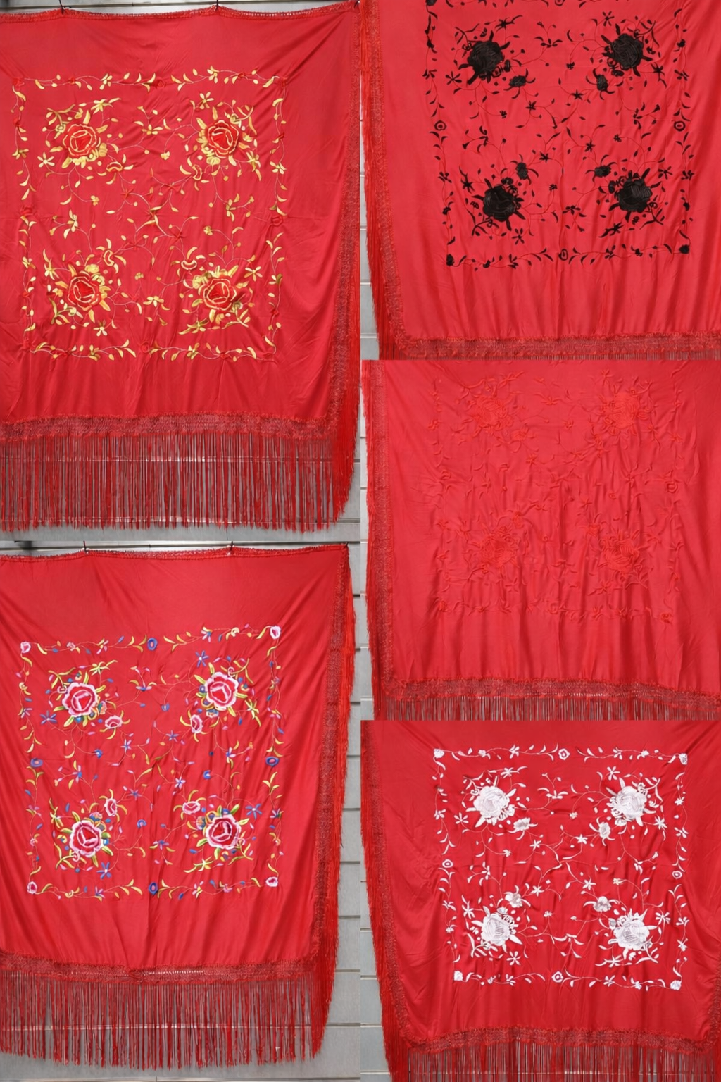 Mantoncillo cuadrado rojo