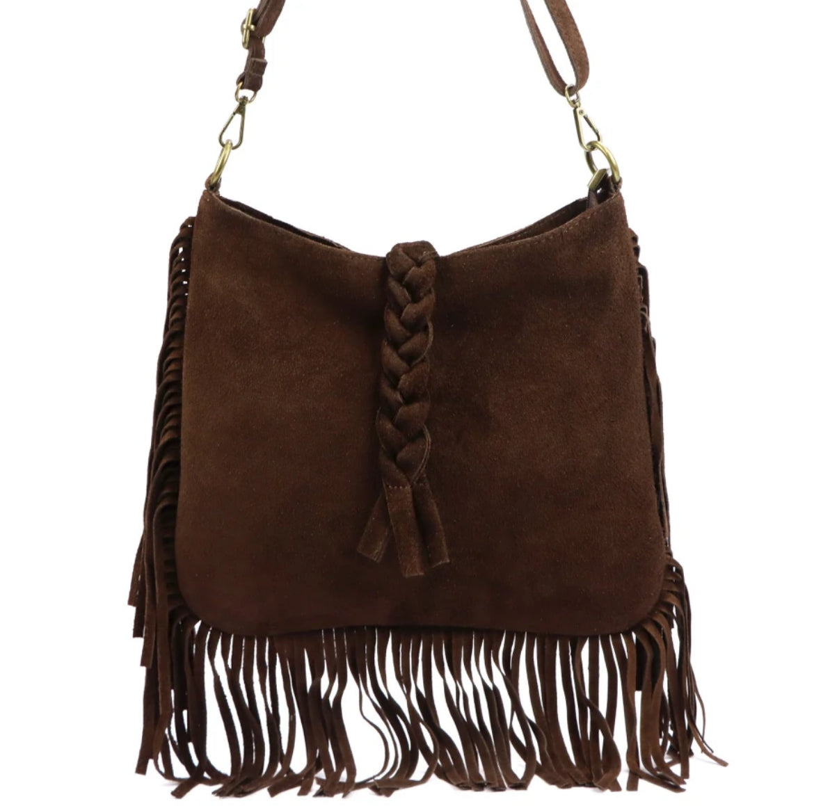 Bolso piel trenza