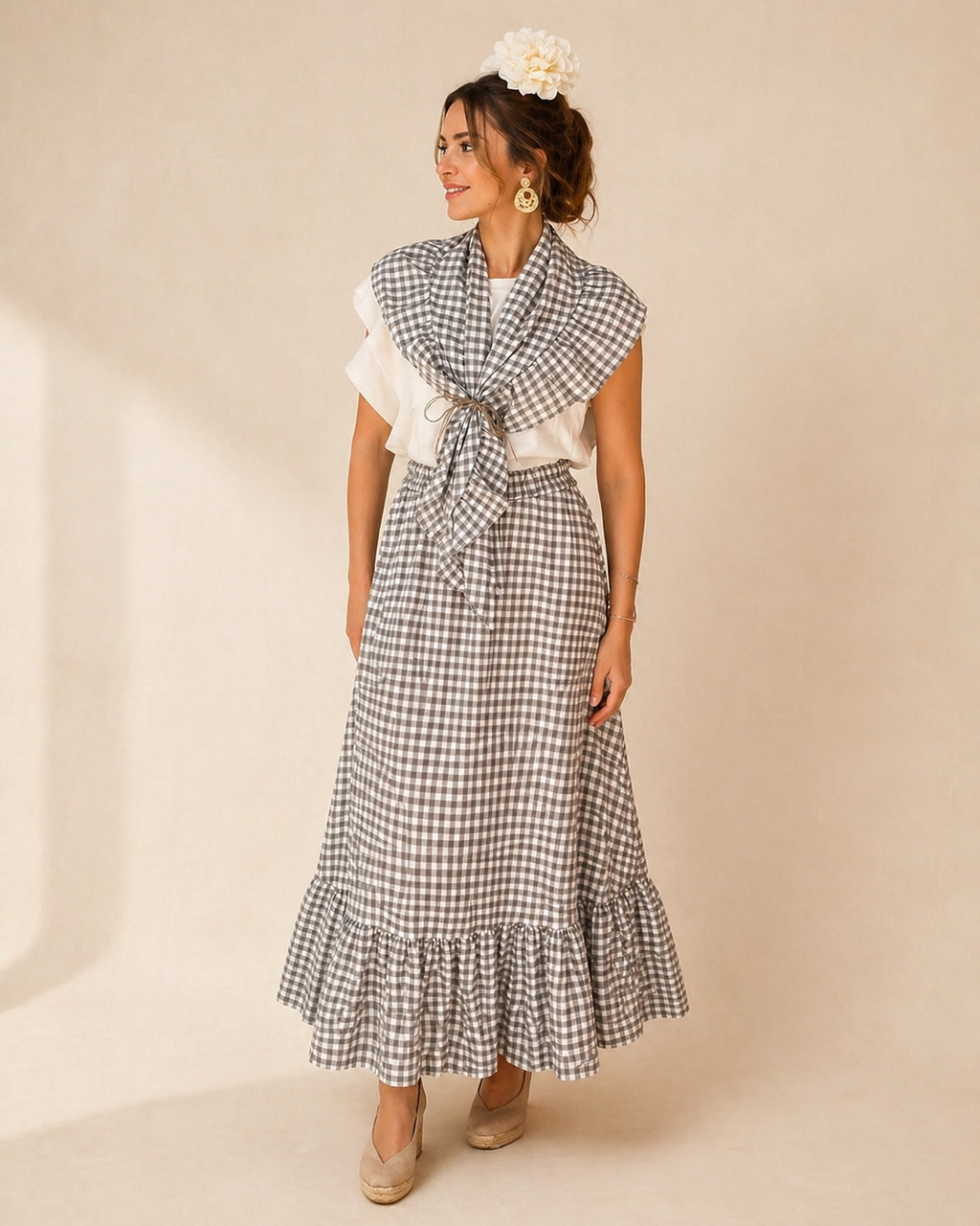 Conjunto Falda y Piquillo - Vichy