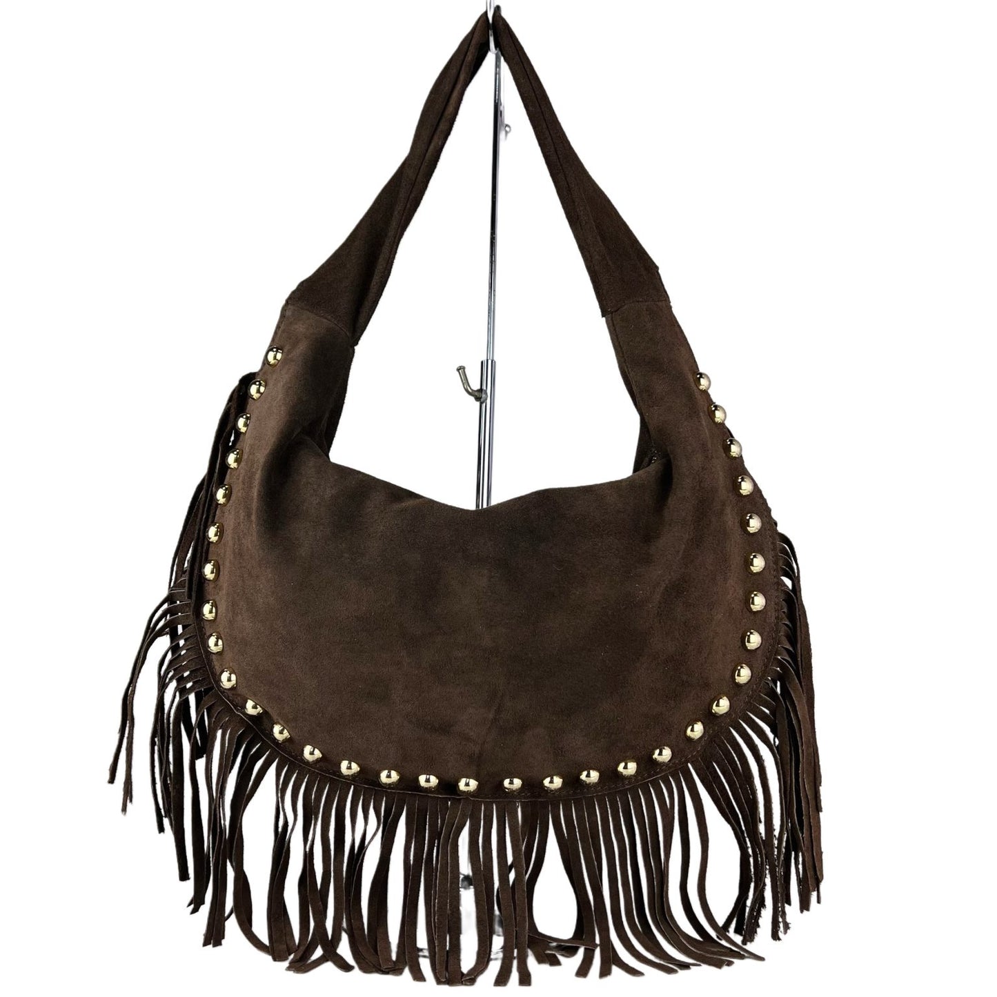 Media luna piel tachuelas