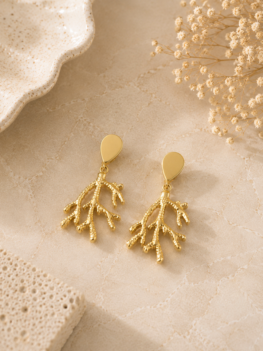 Pendientes Coral