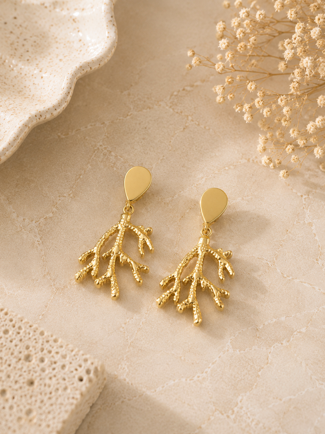 Pendientes Coral