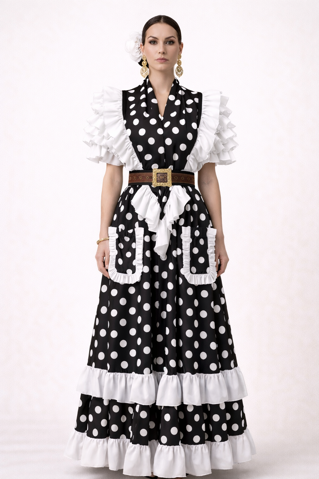 Conjunto Falda y Piquillo - Lunares