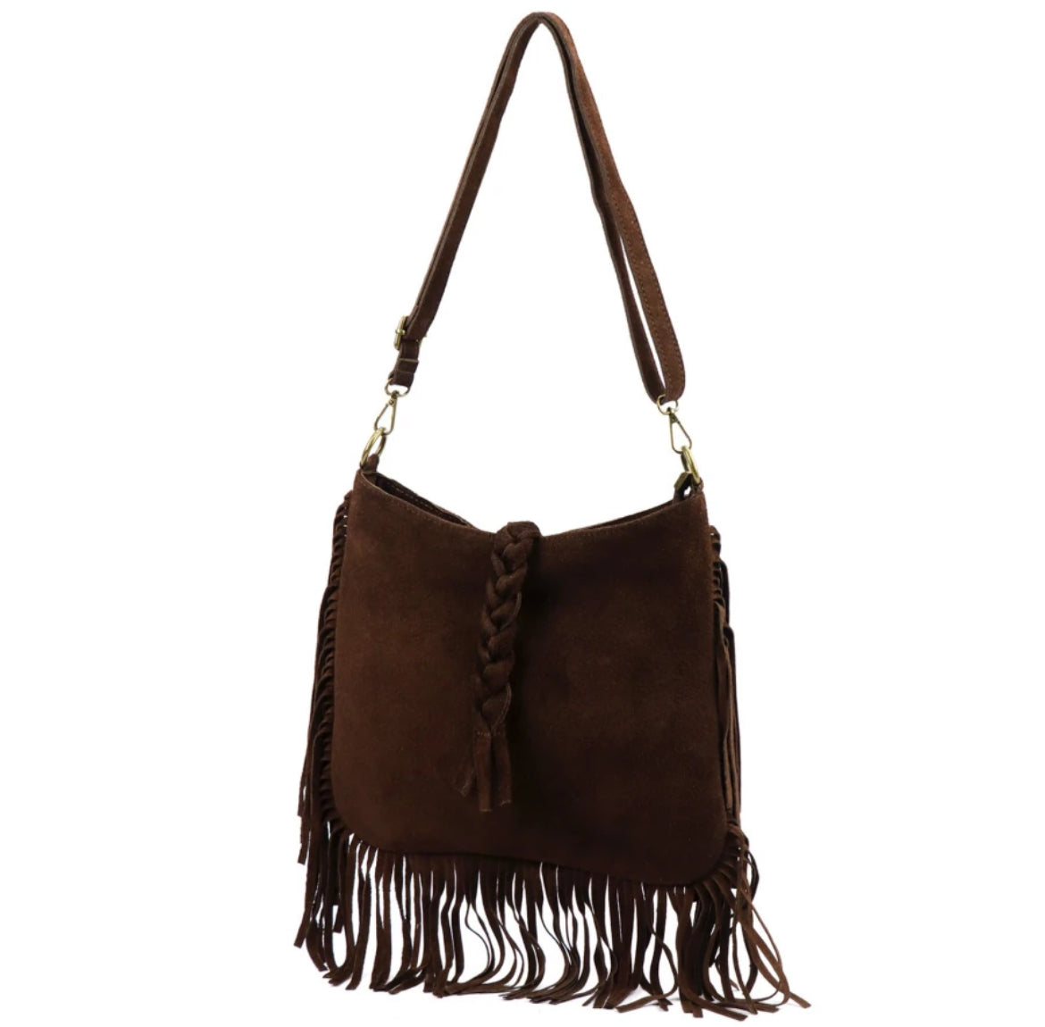 Bolso piel trenza