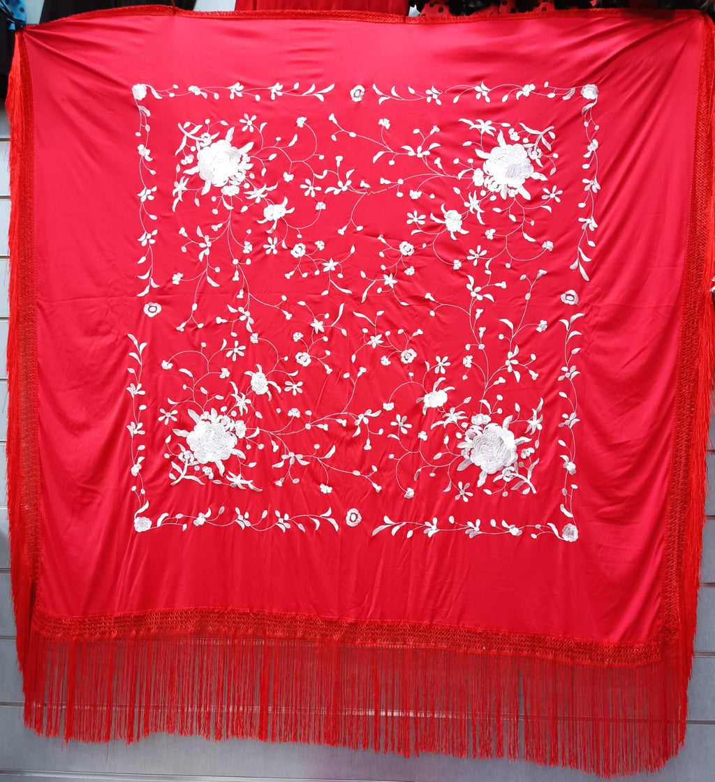 Mantoncillo cuadrado rojo