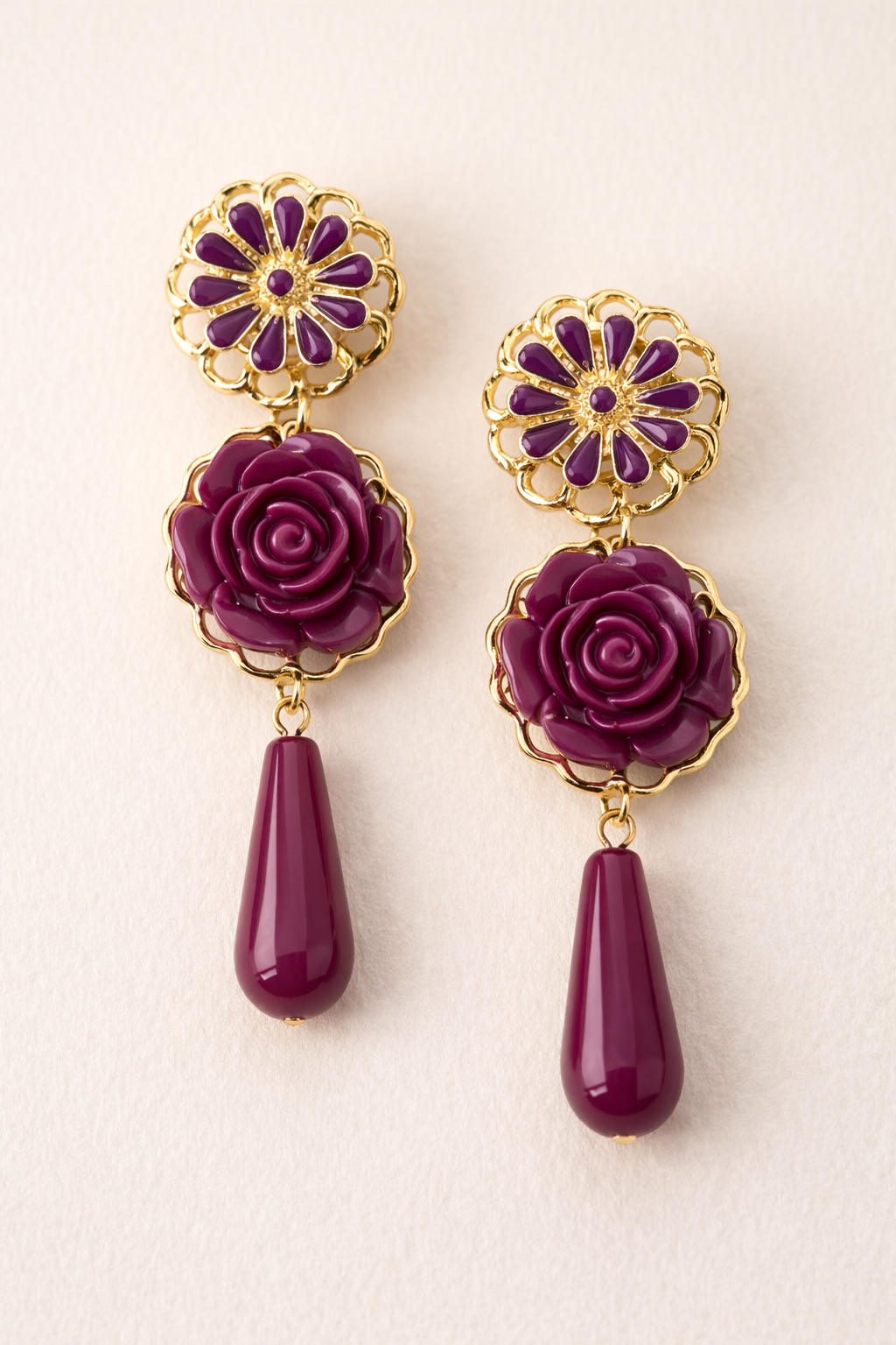 Pendientes Flora