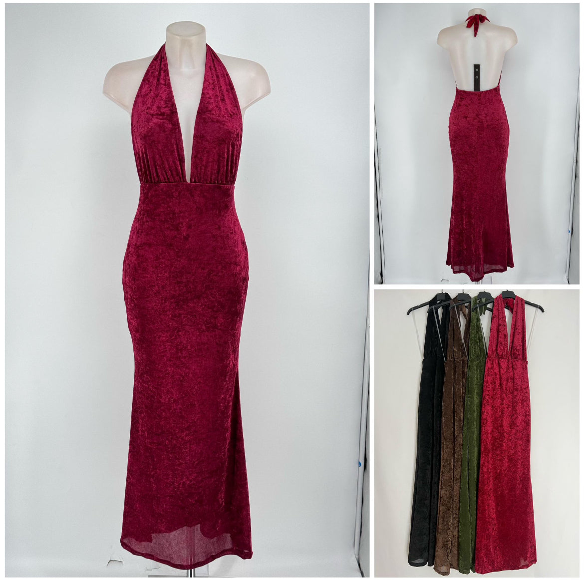 Vestido aterciopelado