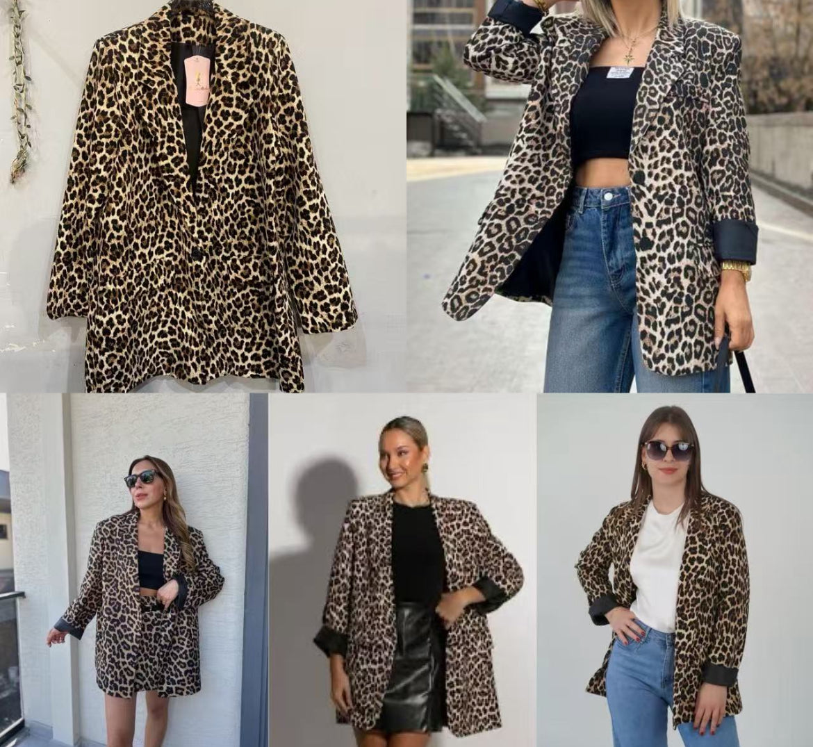 Blazer leopardo