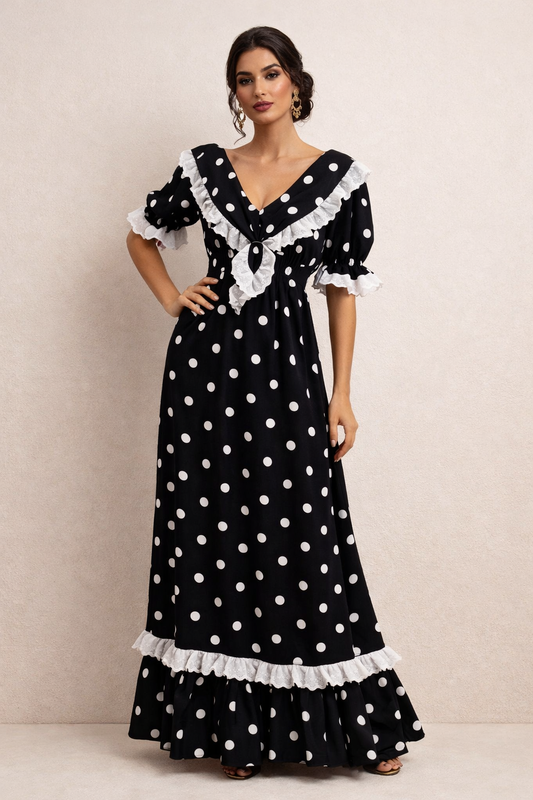 Bata de lunares con Piquillo