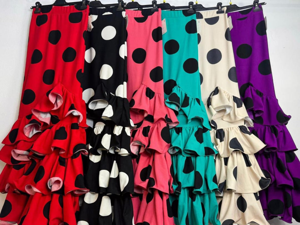 Falda flamenca lunar grande