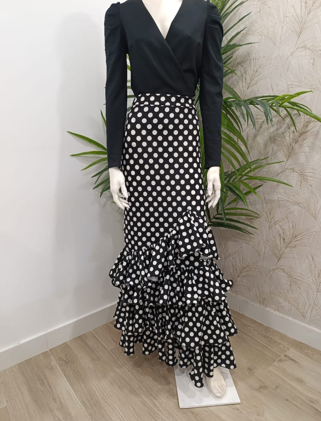 Falda flamenca lunares