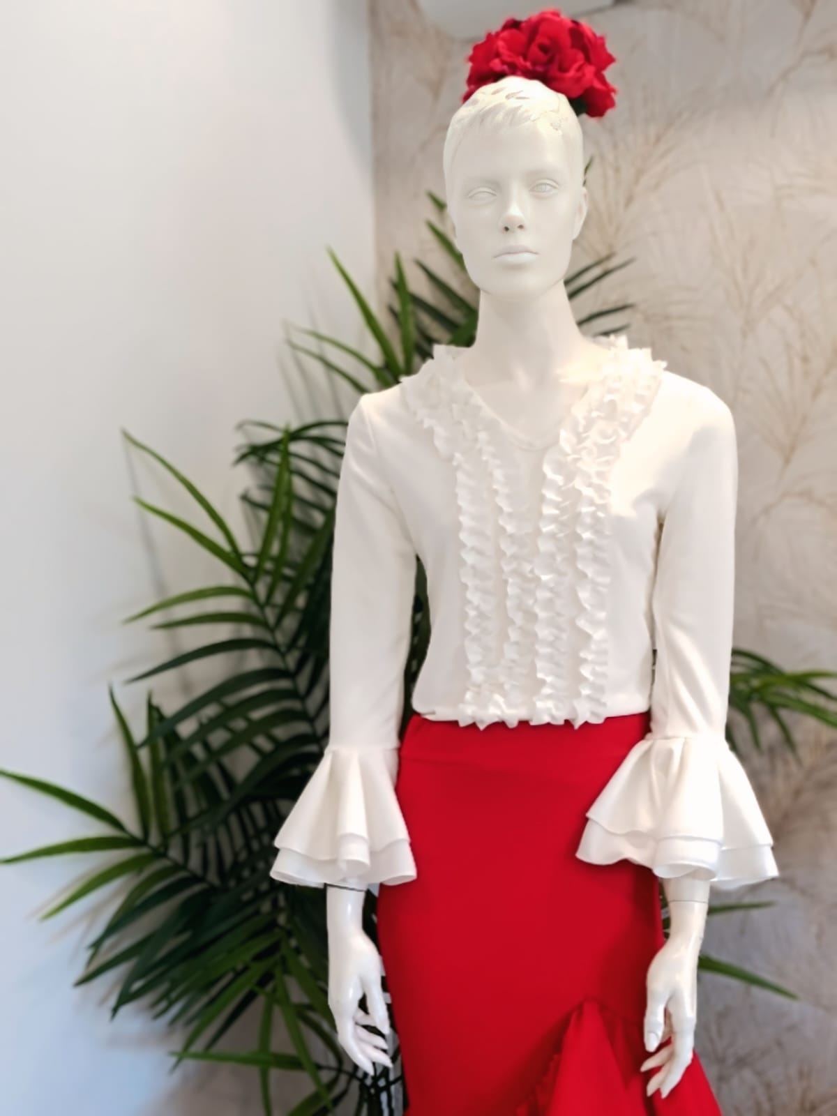 Camisa flamenca volantes