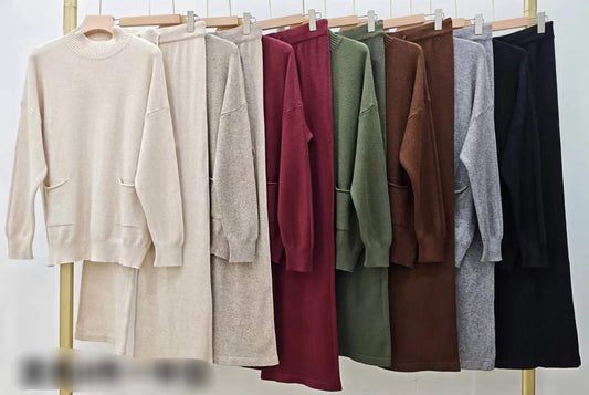 Conjunto lana (bolsillos)