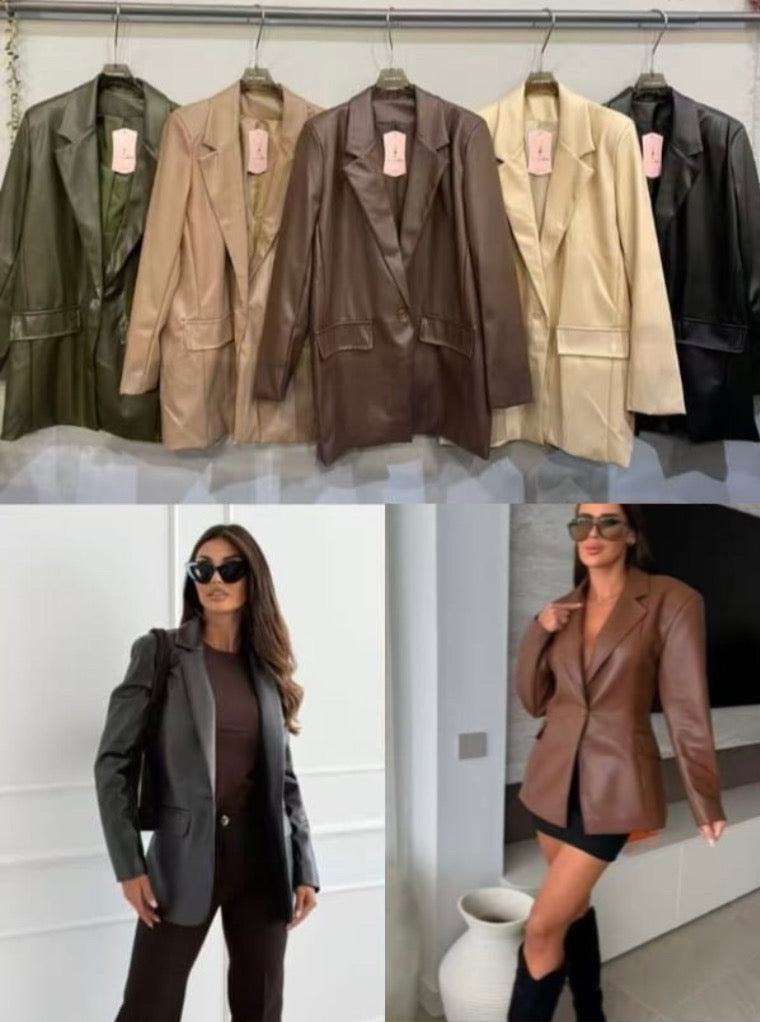 Blazer de polipiel