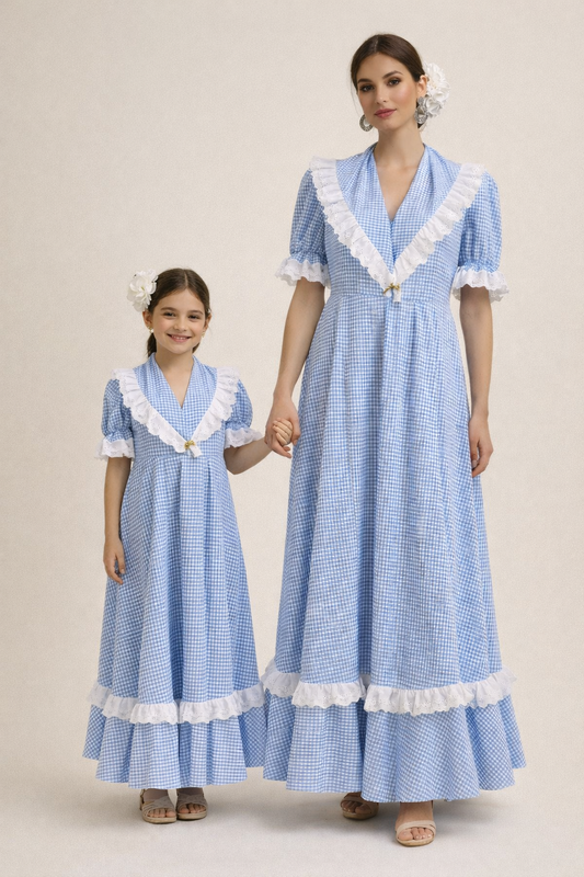 Conjunto Bata y Piquillo- Vichy