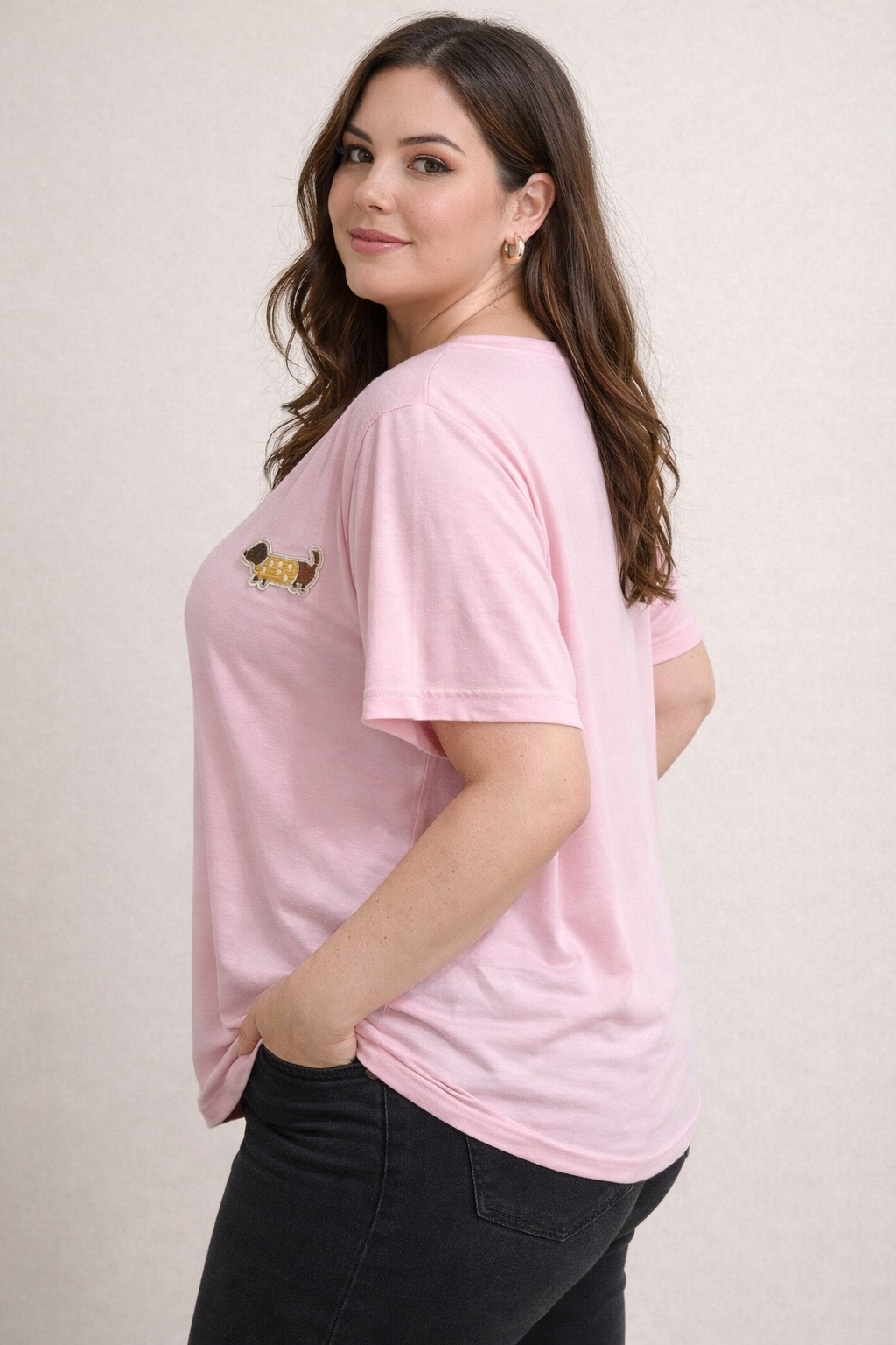 Camiseta perrito bordado