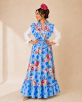 Conjunto Falda y Piquillo - Flores