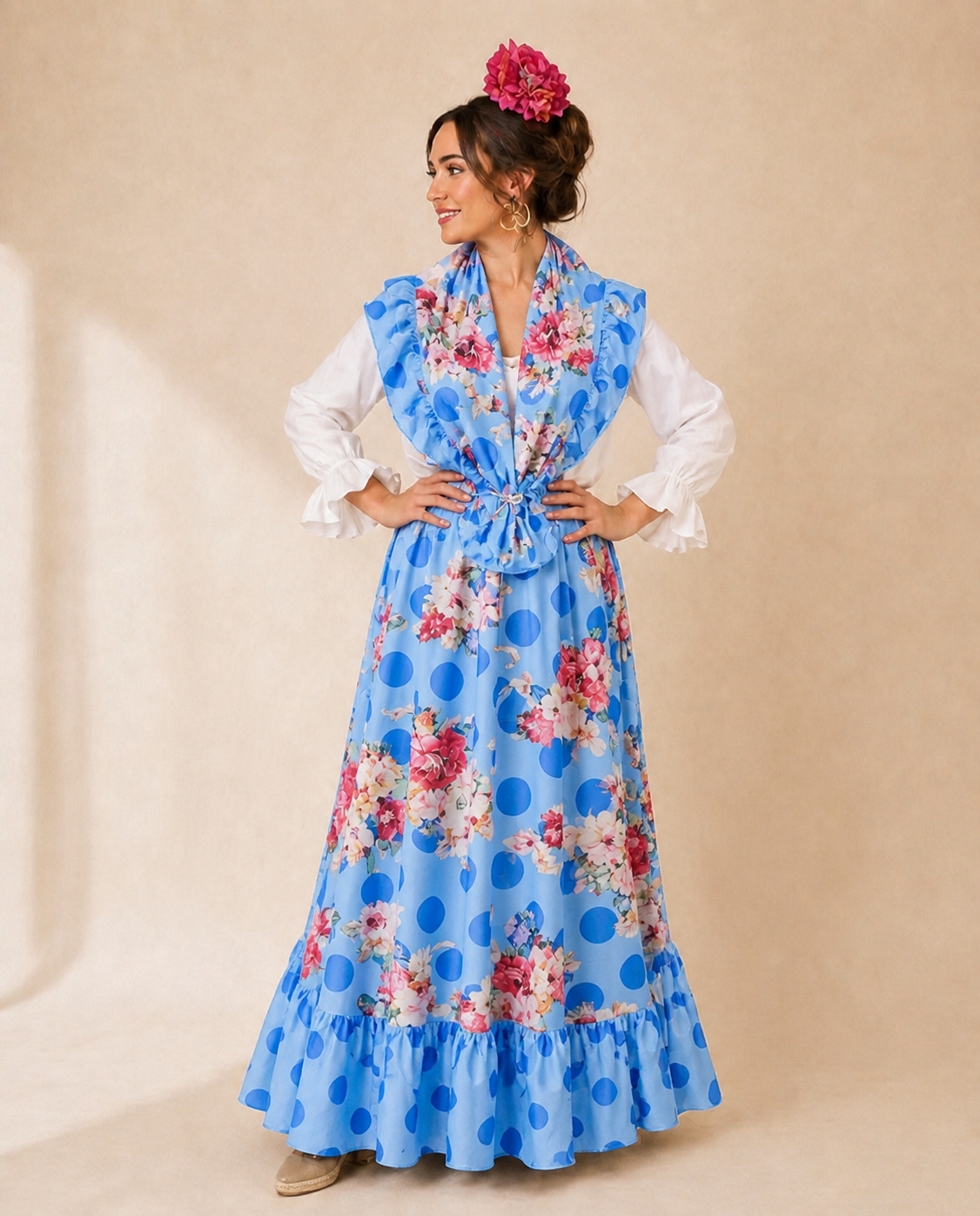 Conjunto Falda y Piquillo - Flores