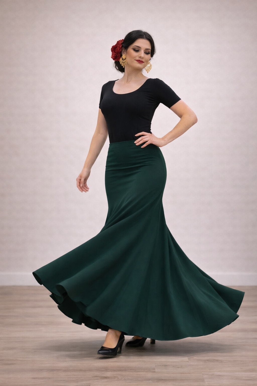 Falda de ensayo flamenco