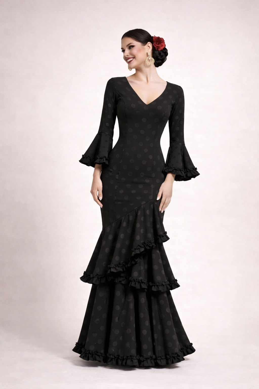 Traje Trinidad lunares