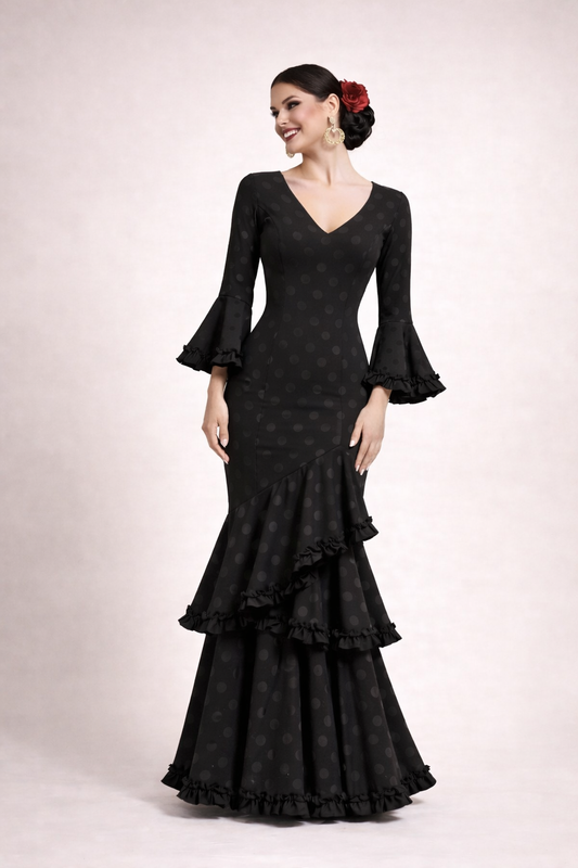 Traje Trinidad lunares