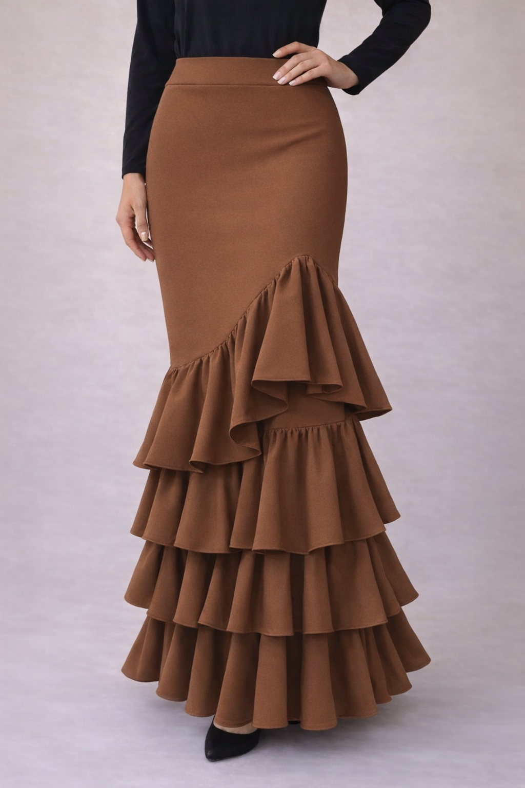 Falda flamenca lisa