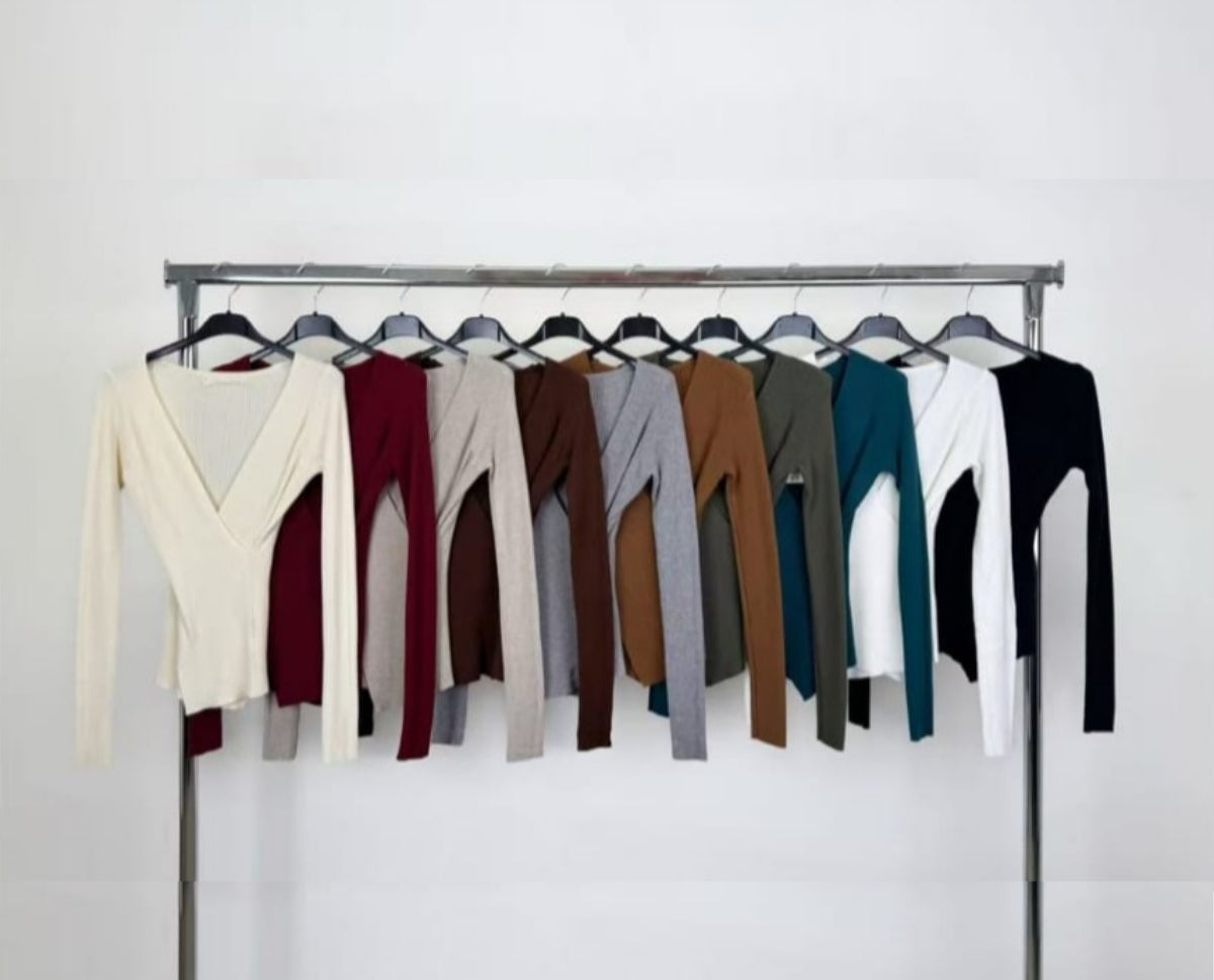 Camiseta básica abierta